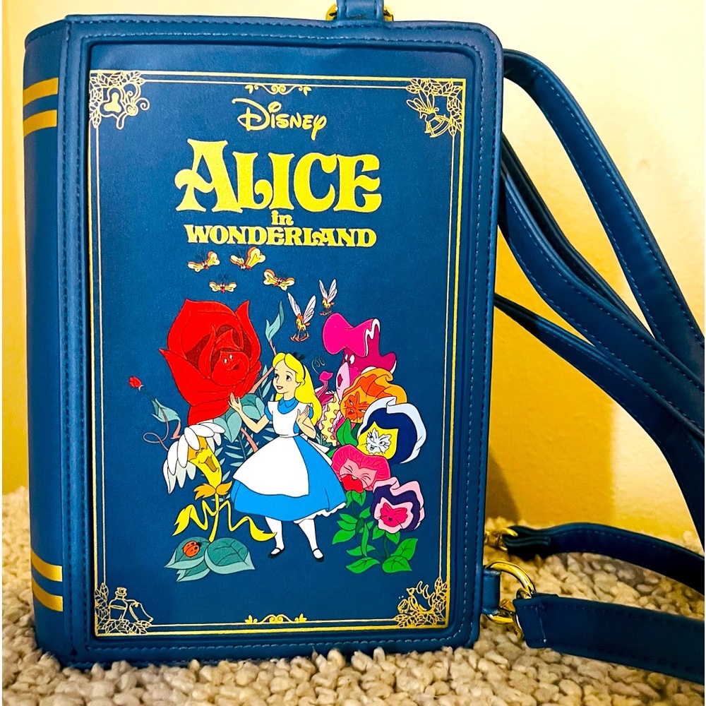 Alice in Wonderland Loungefly book bag